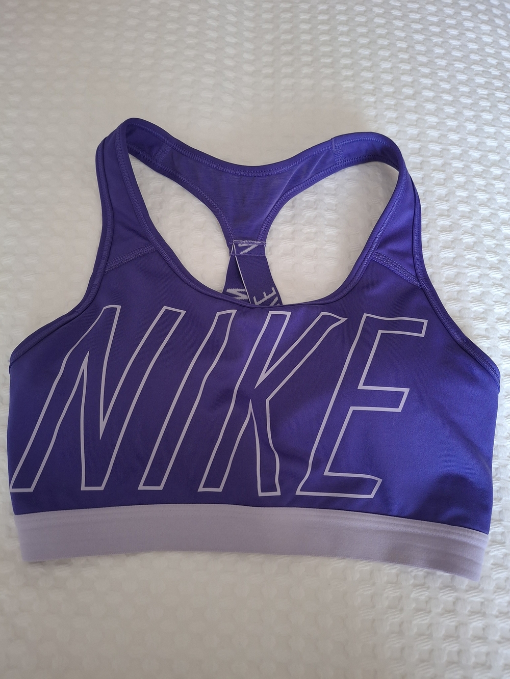 Nike Purple Racerback Sports Bra with Light Lavender Band